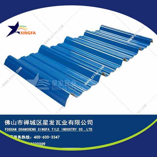 厚度3.0mm蓝色900型PVC塑胶瓦 长沙工程钢结构厂房防腐隔热塑料瓦 pvc多层防腐瓦生产网上销售